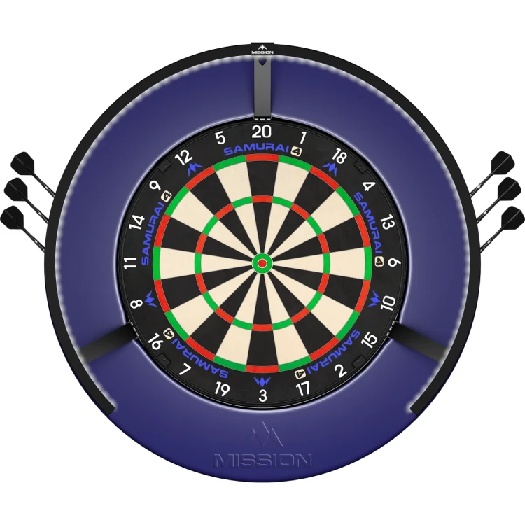 Mission Blue Logo Surround With Dart Holder Setup.webp