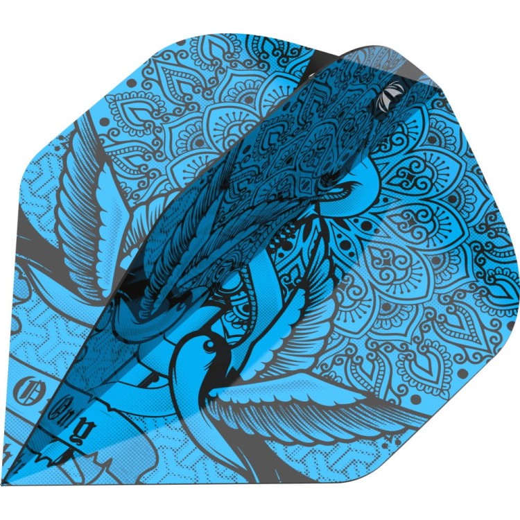 Piórka Target do Lotek Rzutek Dart Ink Pro - Niebieskie No2