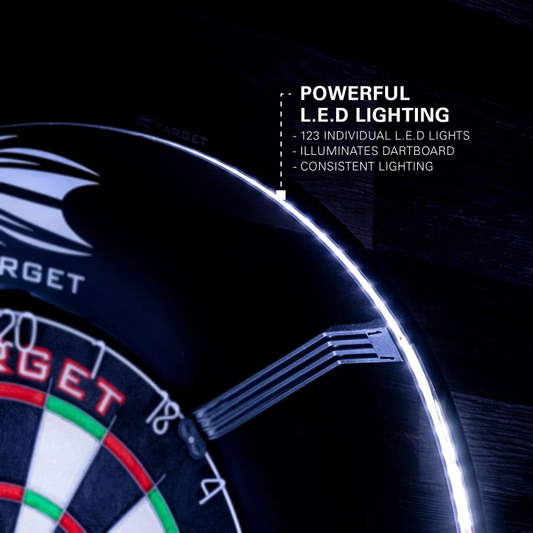 Profesjonalne Oświetlenie LED do Tarczy Dart Target Corona Vision 360°