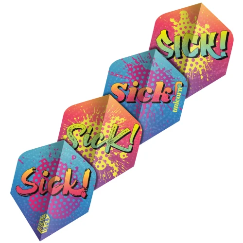 Piórka Unicorn Sick Graffiti Plus Ultrafly do Lotek Rzutek Dart