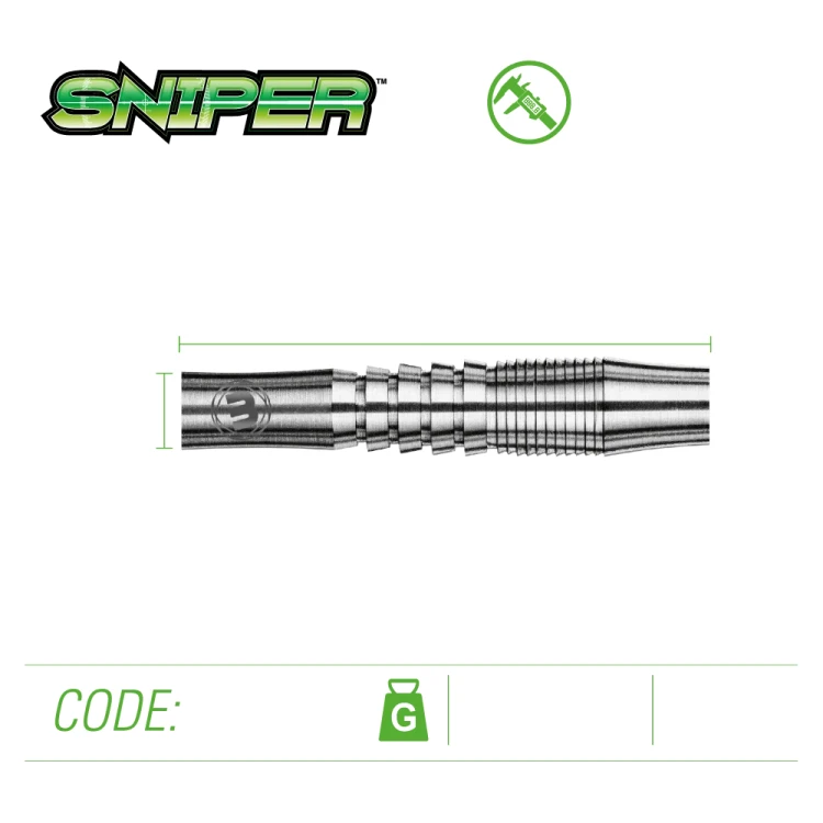 Lotki Rzutki Dart WINMAU Sniper 90% Wolfram 16g SOFT