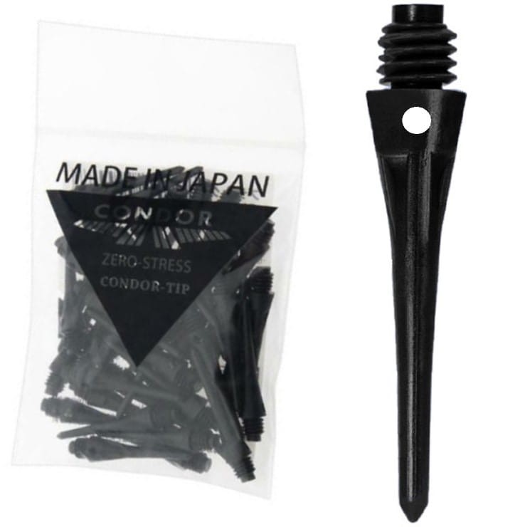 Plastikowe Końcówki Groty Condor Tip Zero Stress 2BA do lotek rzutek dart