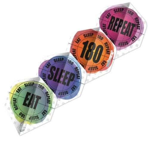 Piórka Unicorn Eat Sleep 180 Repeat do Lotek Rzutek Dart