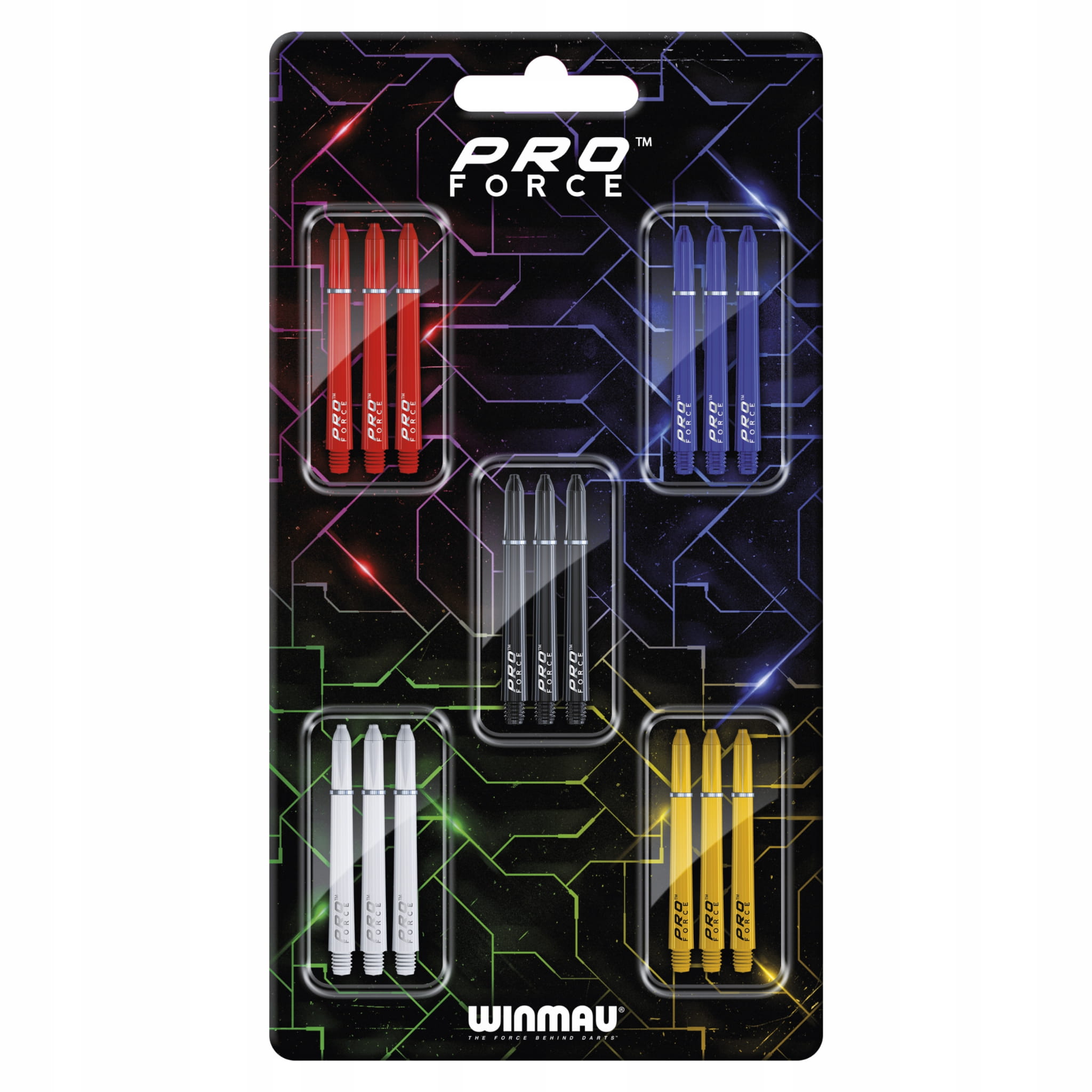 Zestaw Shaftów WINMAU Pro Force do Lotek Rzutek 5x3