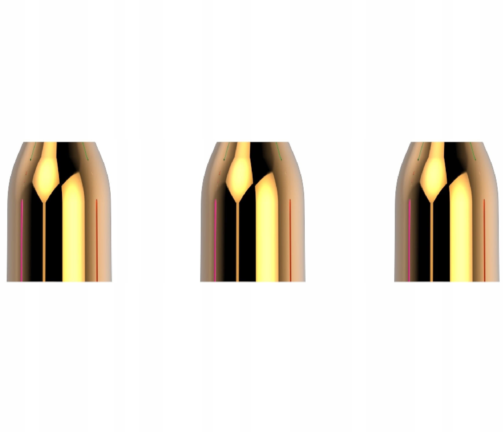 Czapki Pierścienie Dart L-Style Premium Champagne