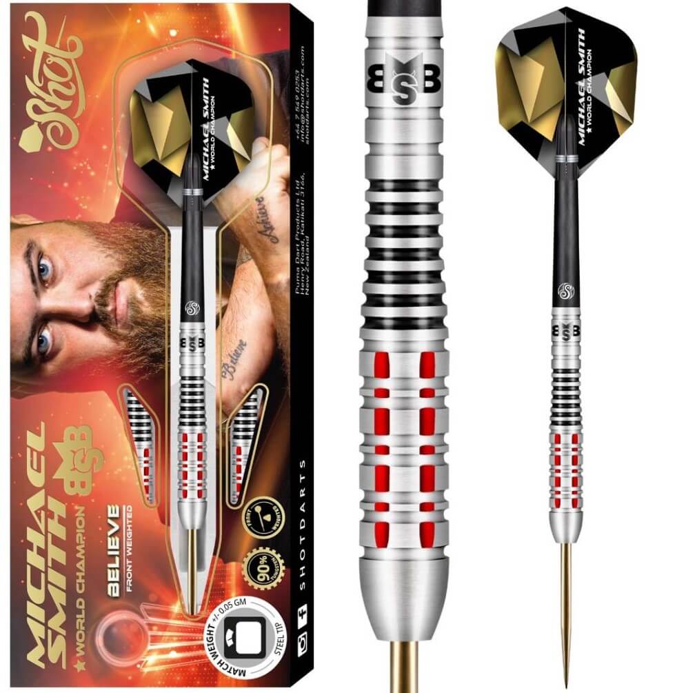 Lotki Rzutki Dart Shot Michael Smith Believe 90% 22g, 23g, 24g, 25g, 26g