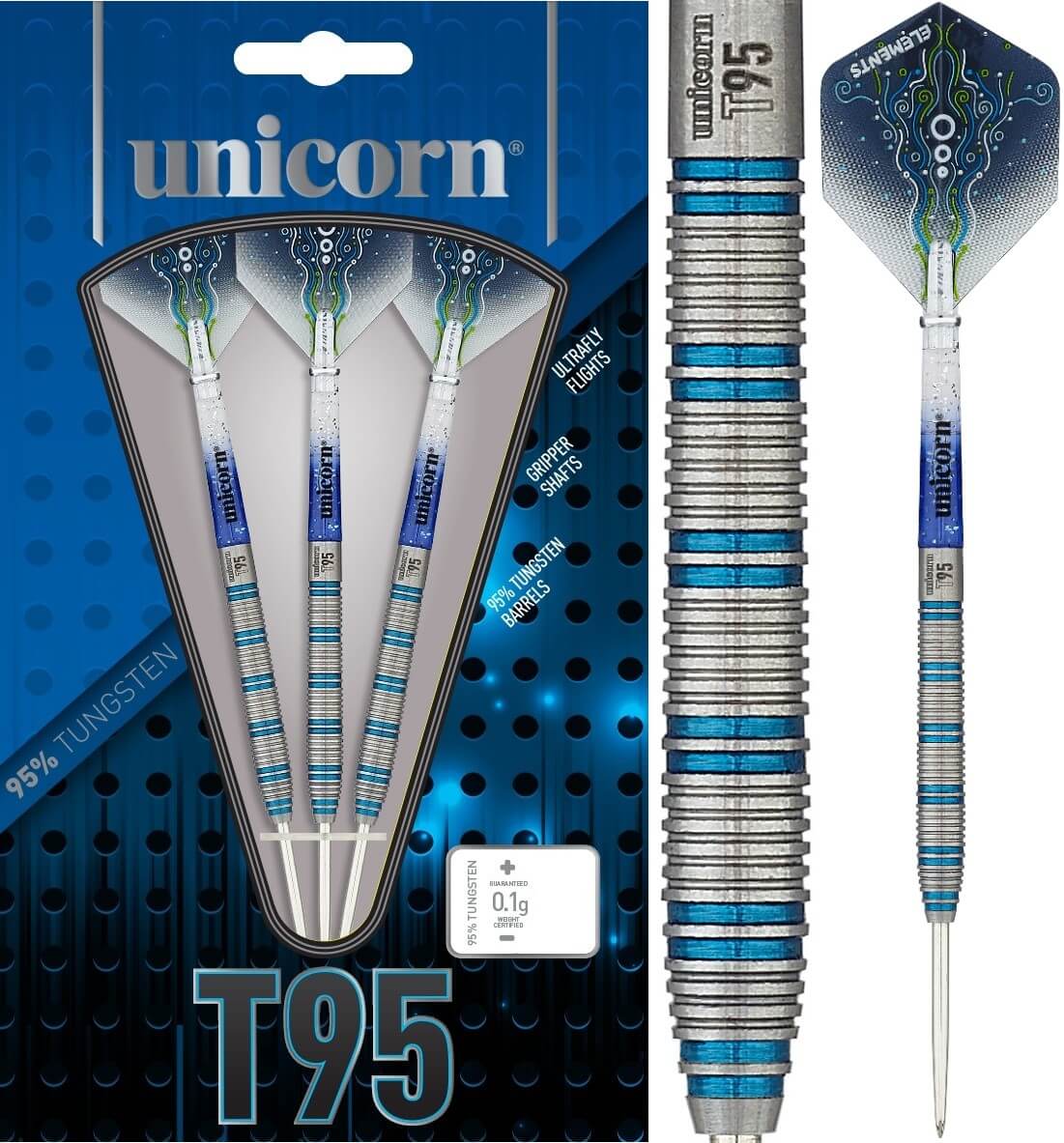 Lotki Rzutki Dart Unicorn T95 Core XL 95% Wolfram  20g, 22g, 24g