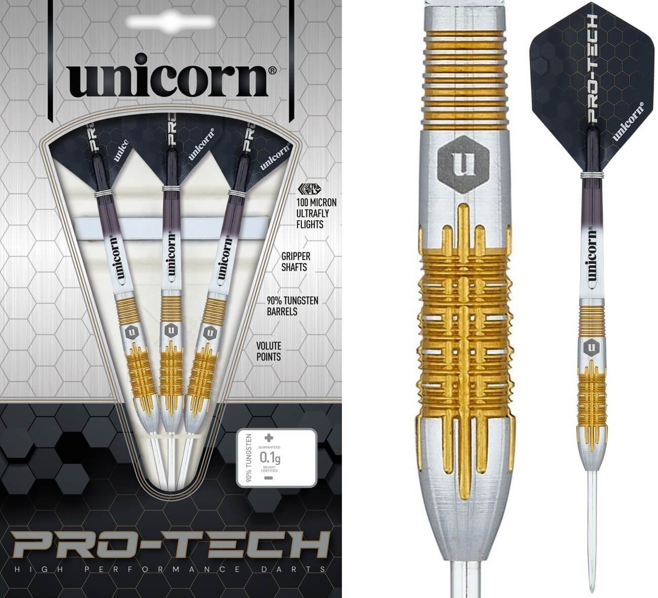 Lotki Rzutki Dart Unicorn ProTech Type 1 90% Wolfram 20g , 22g , 24g