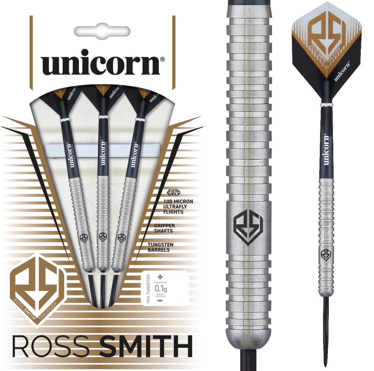 Lotki Rzutki Dart Unicorn Ross Smith 90% Wolfram 20g, 22g, 24g