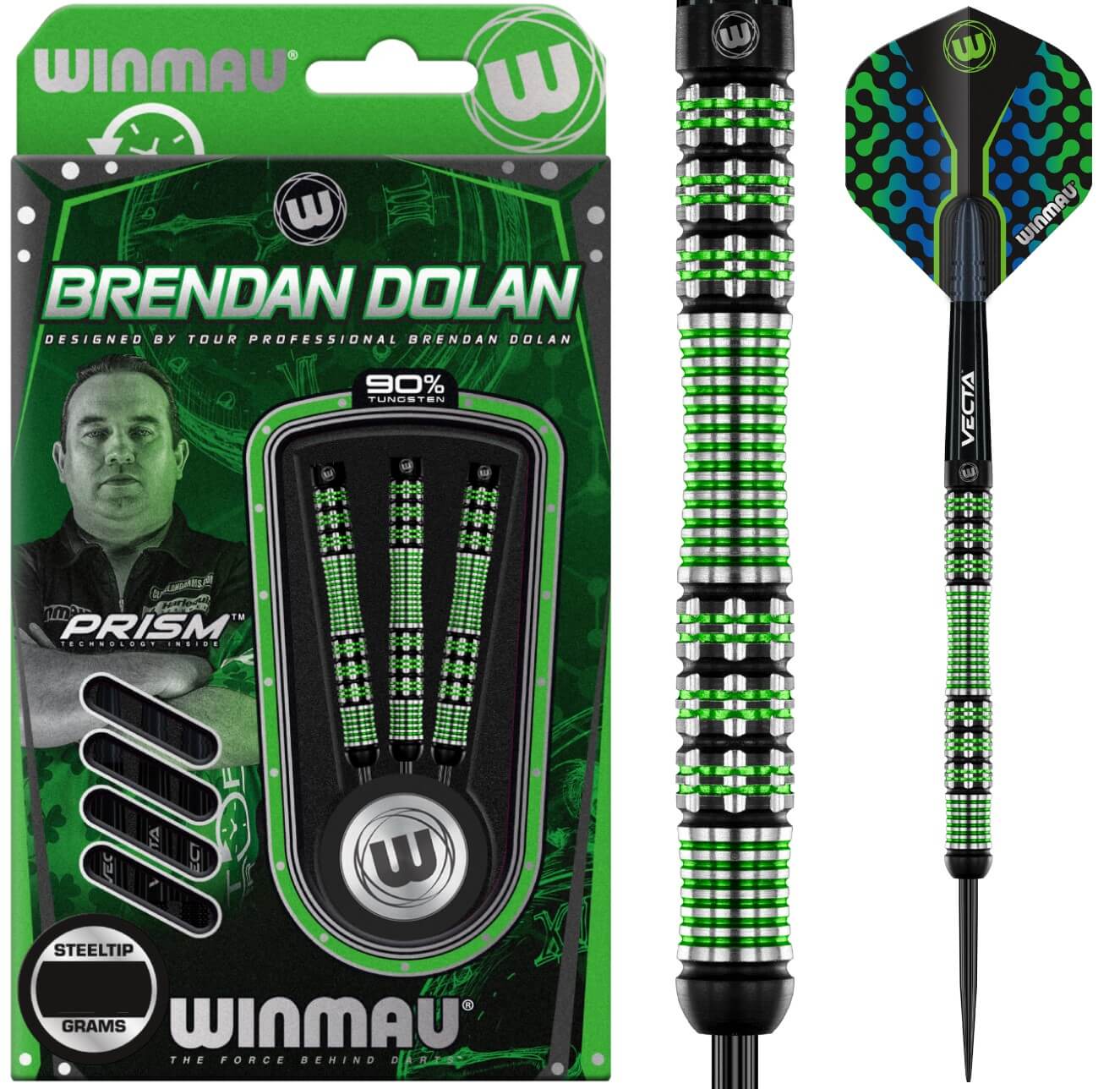 Lotki Rzutki Dart Winmau Brendan Dolan S. E. 90% Wolfram 21g , 23g