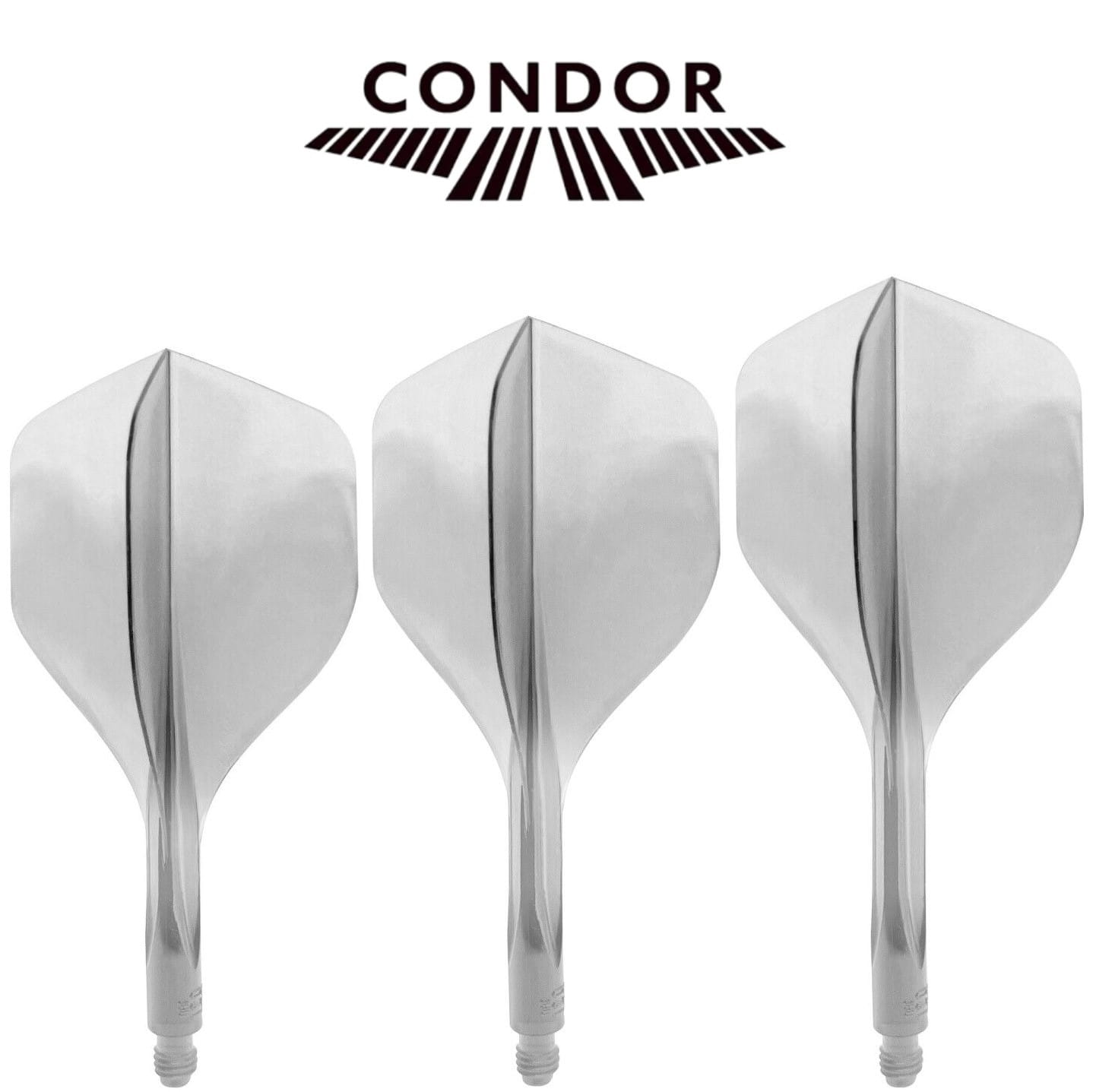 Condor AXE 120 Trzyskrzydłowe Shafty + Piórka Dart Standard Przeźroczyste - Short, Medium, Long