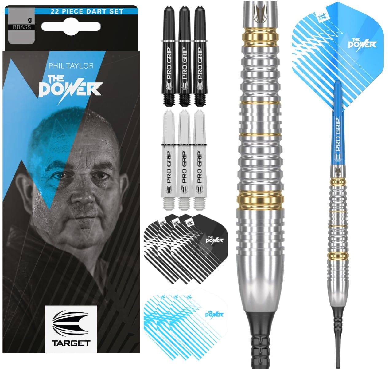 Lotki Rzutki Dart Target Phil Taylor Mosiężne 16g SOFT