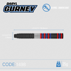 Lotki Rzutki Dart Winmau Daryl Gurney Pro-Series 85% Wolfram 23g , 25g