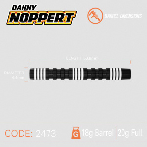 Lotki Rzutki Dart Winmau Danny Noppert Pro-Series 85% Wolfram 18g SOFT