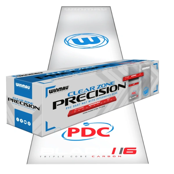 Mata Ochronna do darta na podłogę z progiem Winmau Clear Zone - obrazek 3