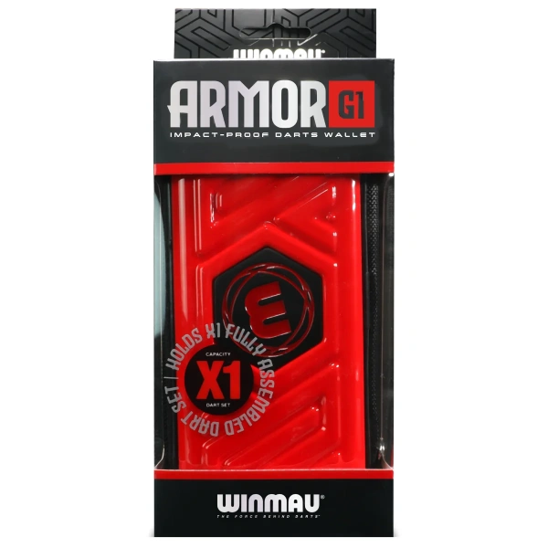 Pokrowiec Etui WINMAU Armor G1 Red na Lotki Rzutk Dart - obrazek 3