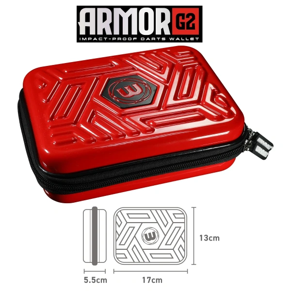 Pokrowiec Etui WINMAU Armor G2 Red na Lotki Rzutk Dart