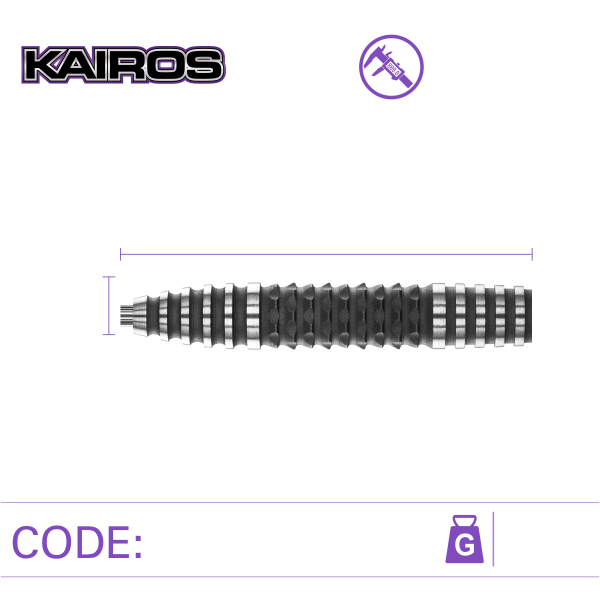 Lotki Rzutki Dart Winmau KAIROS 2 90% Wolfram 24g, 26g - obrazek 5