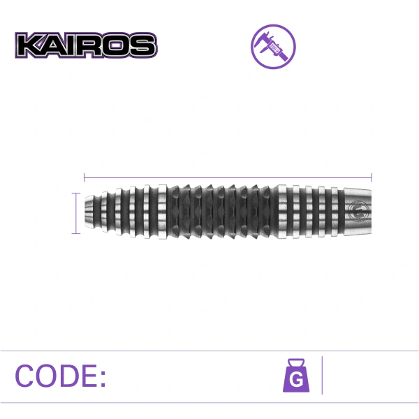 Lotki Rzutki Dart Winmau KAIROS 1 90% Wolfram 21g, 23g - obrazek 3