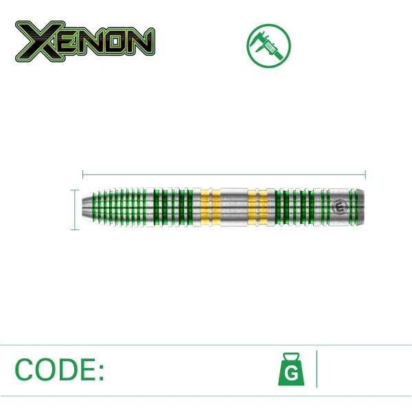 Lotki Rzutki Dart Winmau Xenon 90% Wolfram 23g, 24g, 25g - obrazek 3