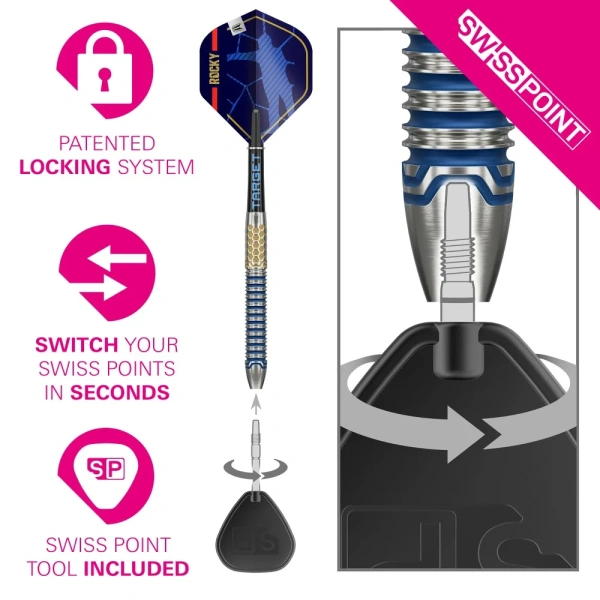 Lotki Rzutki Dart Target Josh Rock G1 90% Wolfram SP 22g, 23g, 24g, 25g - obrazek 5