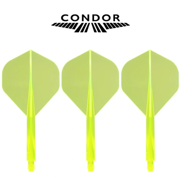 System Condor AXE Neon System Shafty + Piórka do rzutek Dart No.2 Standard - Short, Medium, Long
