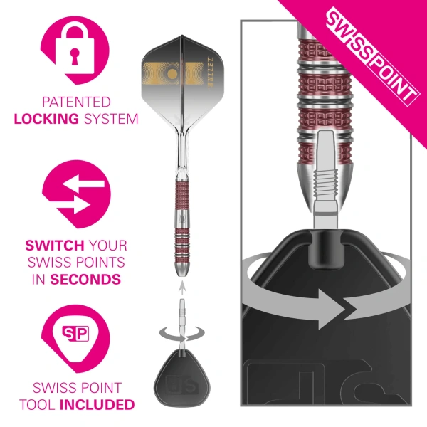 Lotki Rzutki Dart Target Stephen Bunting 95K SP 95% Wolfram 18g, 22g, 23g - obrazek 2
