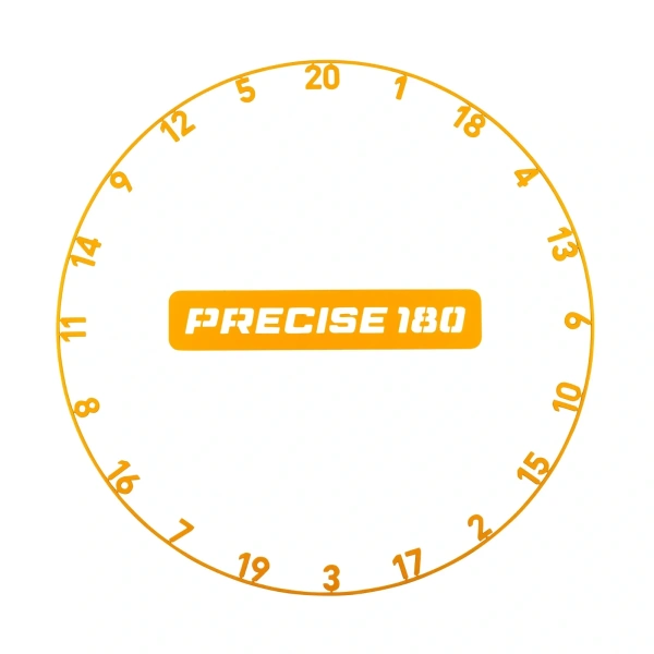 Pierścień Ring Numeryczny do sizalowej tarczy dart Precise180 Number Ring - Tiger Orange