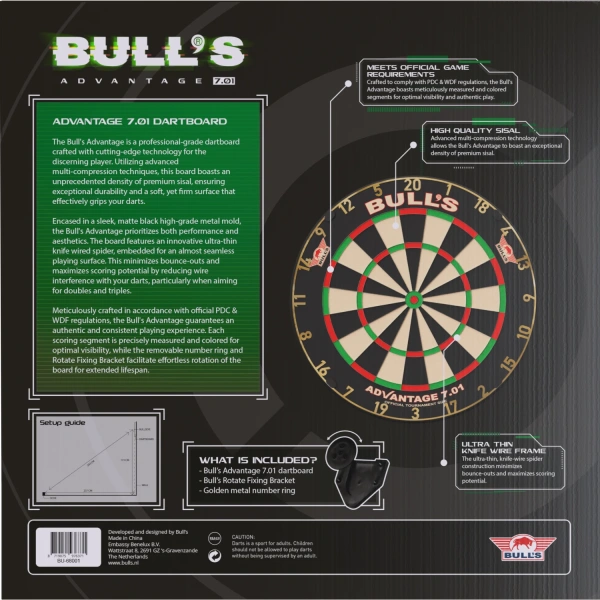 Tarcza Bull's Advantage 701 do Darta - obrazek 3