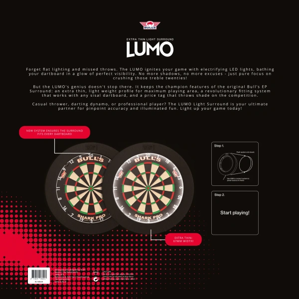 Oświetlenie z osłoną do tarczy dart Bull’s Lumo 1 Light System - obrazek 3
