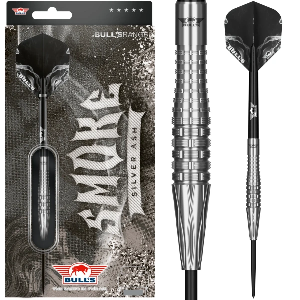 Lotki Rzutki do Darta Bull's Smoke 90% Silver Ash 23g, 25g Steeltip