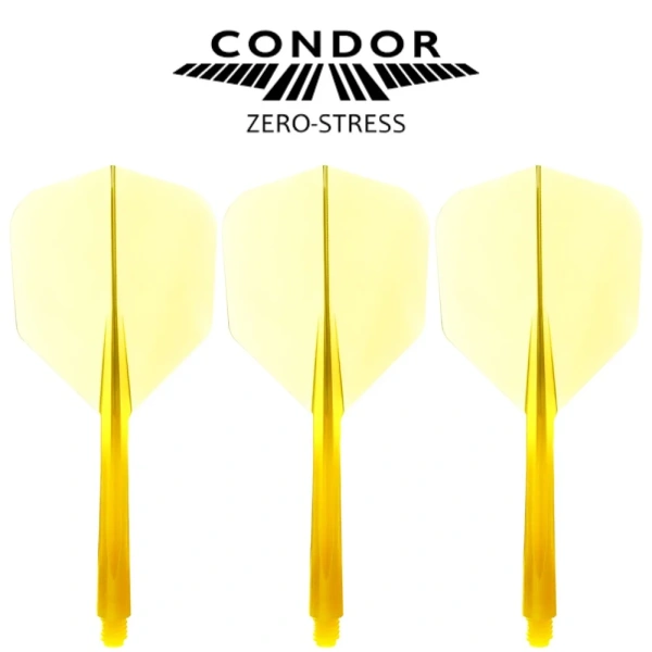 Condor Zero-Stress Shafty + Piórka Dart Żółty Small Short, Medium, Long