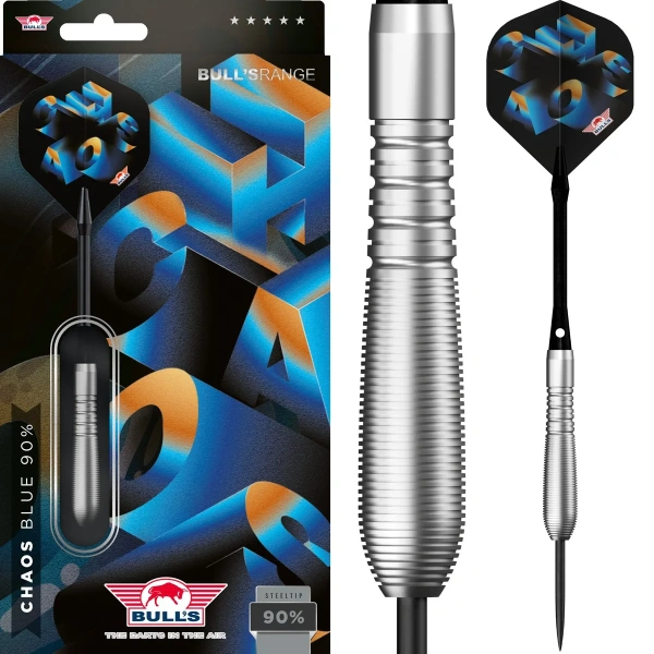 Lotki Rzutki Dart Bull's Chaos Niebieskie 90% 21g, 23g, 25g