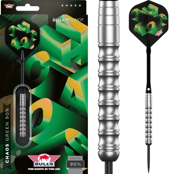 Lotki Rzutki Dart Bull's Chaos Zielone 90% 20g, 22g, 24g