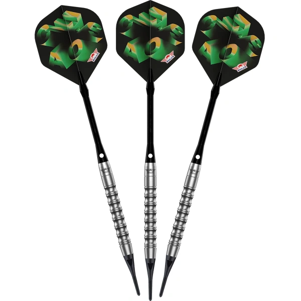 Lotki Rzutki Dart Bull’s Chaos Zielone Soft 90% 21g - obrazek 2