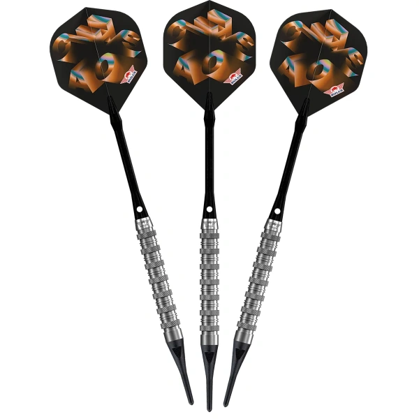 Lotki Rzutki Dart Bull’s Chaos Pomarańczowe Soft 90% 20g - obrazek 2