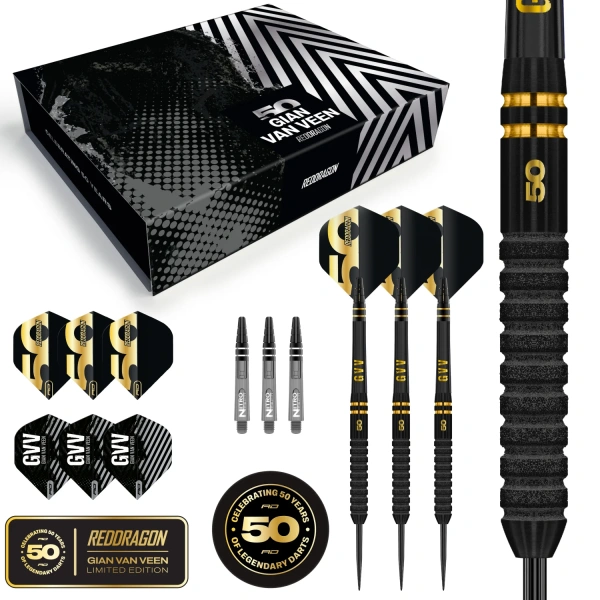 Lotki Rzutki Dart Red Dragon Gian Van Veen 50 Anniversary Edition