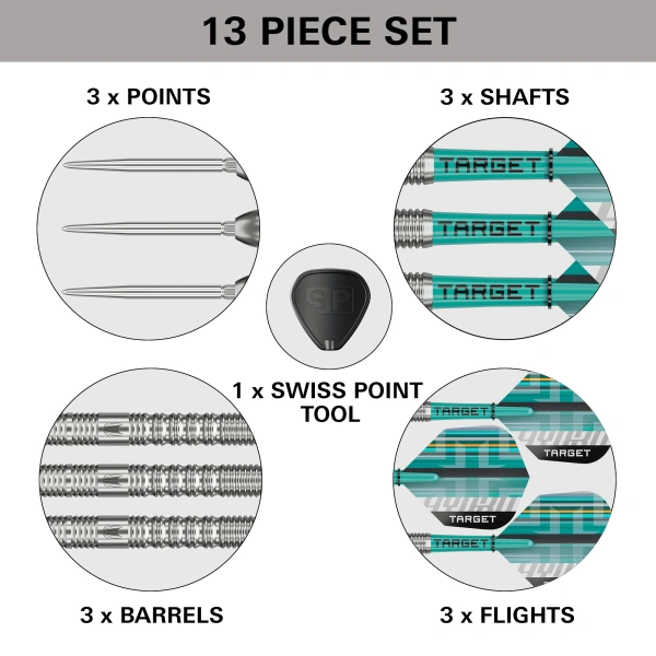 Lotki Rzutki Dart Target HYDRO SP 01 90% -  22G, 23G, 24G - obrazek 5