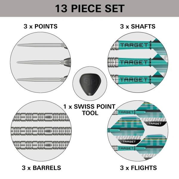 Lotki Rzutki Dart Target HYDRO SP 02 90% - 21G, 23G, 25G - obrazek 5
