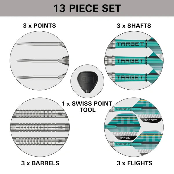 Lotki Rzutki Dart Target HYDRO SP 03 90% - 22G, 24G, 26G - obrazek 6