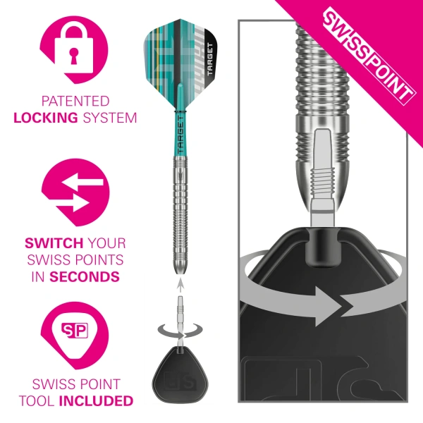 Lotki Rzutki Dart Target HYDRO SP 03 90% - 22G, 24G, 26G - obrazek 5