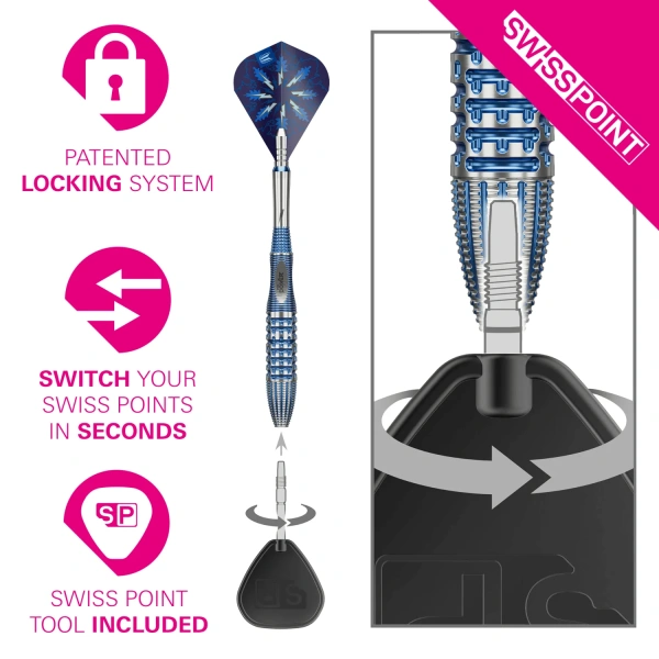 Lotki Rzutki Dart Target PHIL TAYLOR POWER Gx2 SP 95% - 22g, 24g, 26g - obrazek 6
