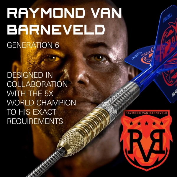Lotki Rzutki Dart Target RAYMOND VAN BARNEVELD 95% GEN 6 - 21g, 23g, 25g - obrazek 4