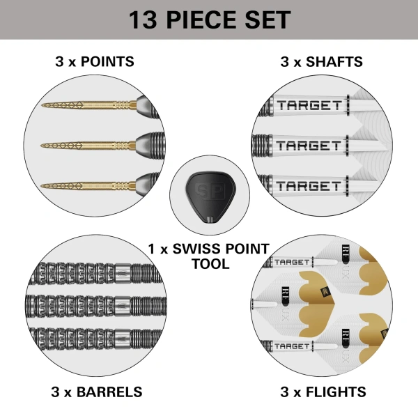 Lotki Rzutki Dart Target REDUX SP 03 90% - 22g, 24g, 26g - obrazek 4